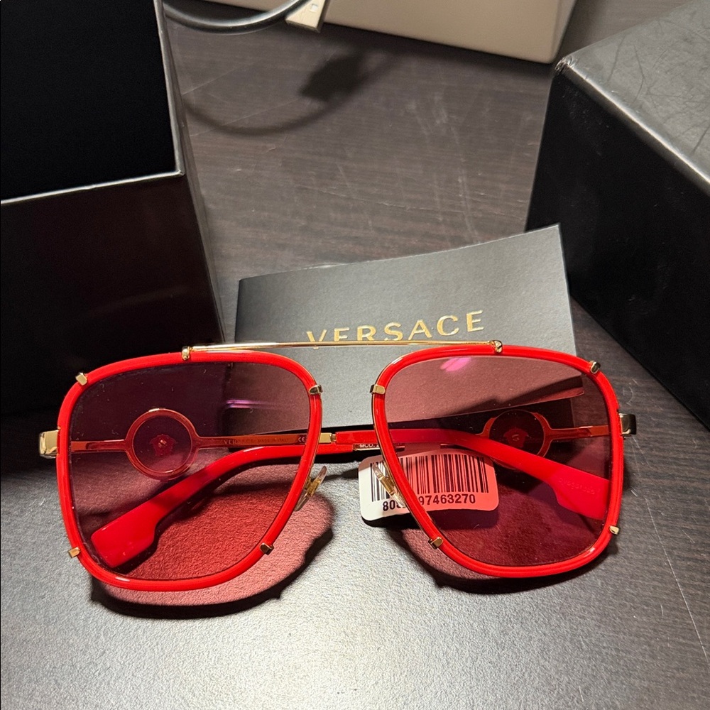 Versace Bold Red Sunglasses